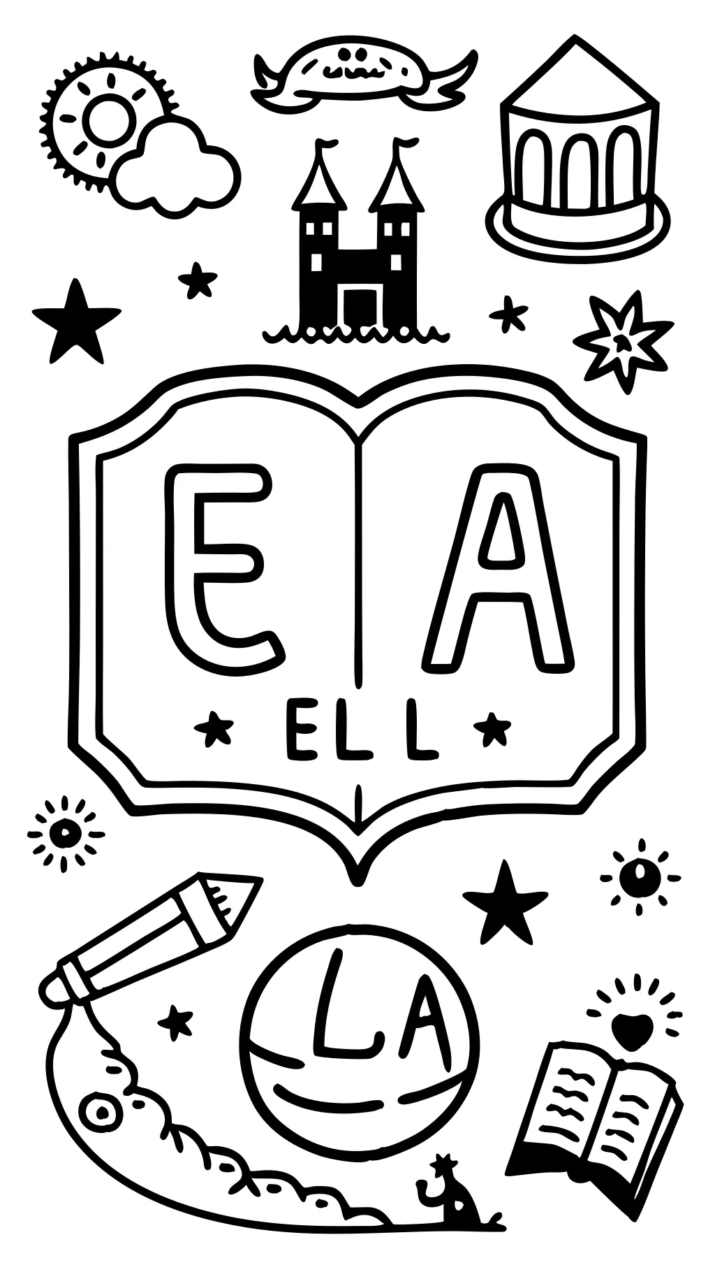 ela coloring pages